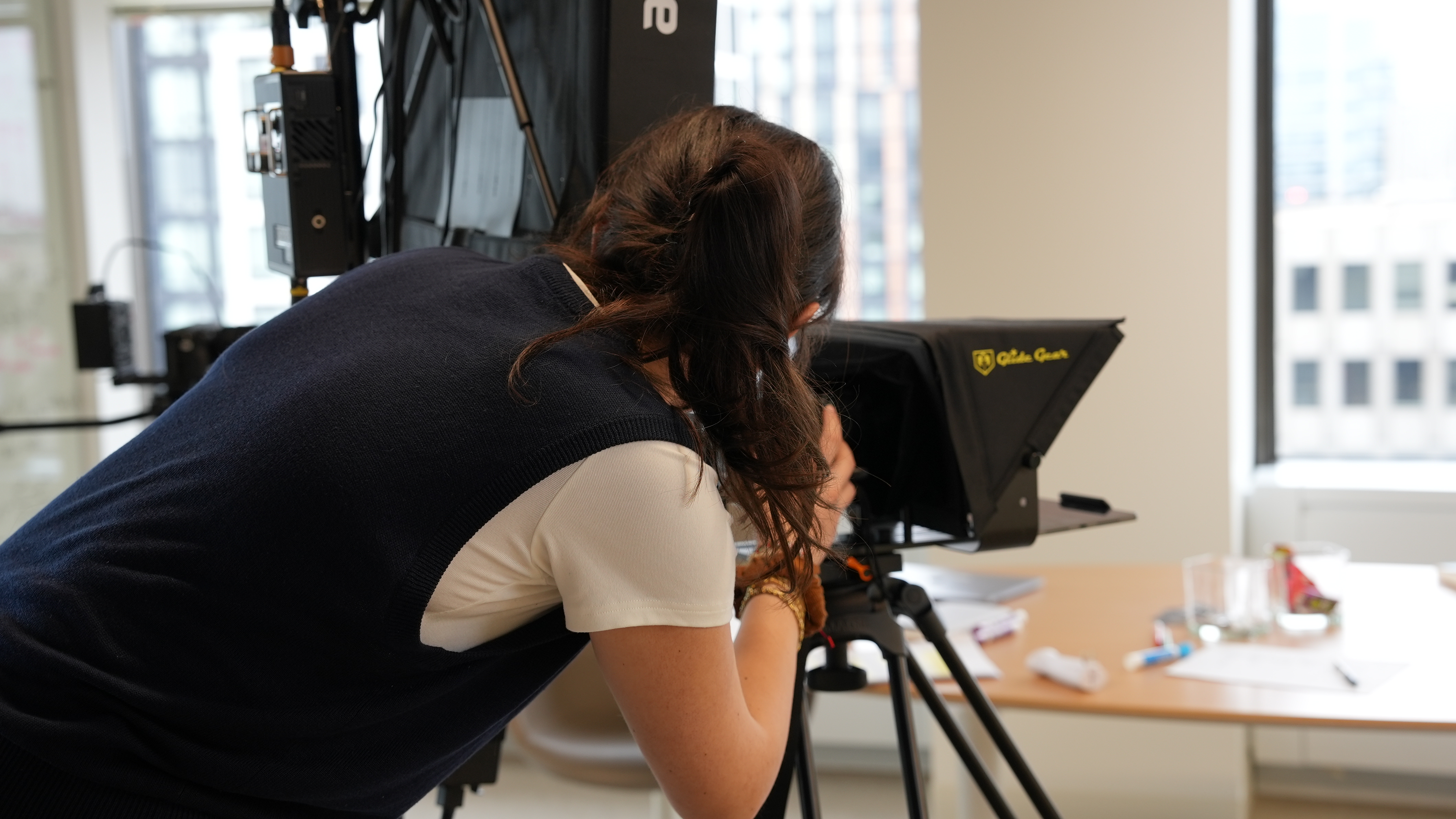 Tamara working behind the camera